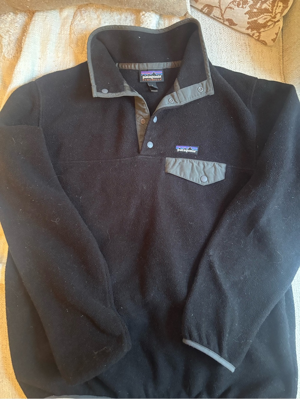 Patagonia Black Fleece Snap-Placket Pullover